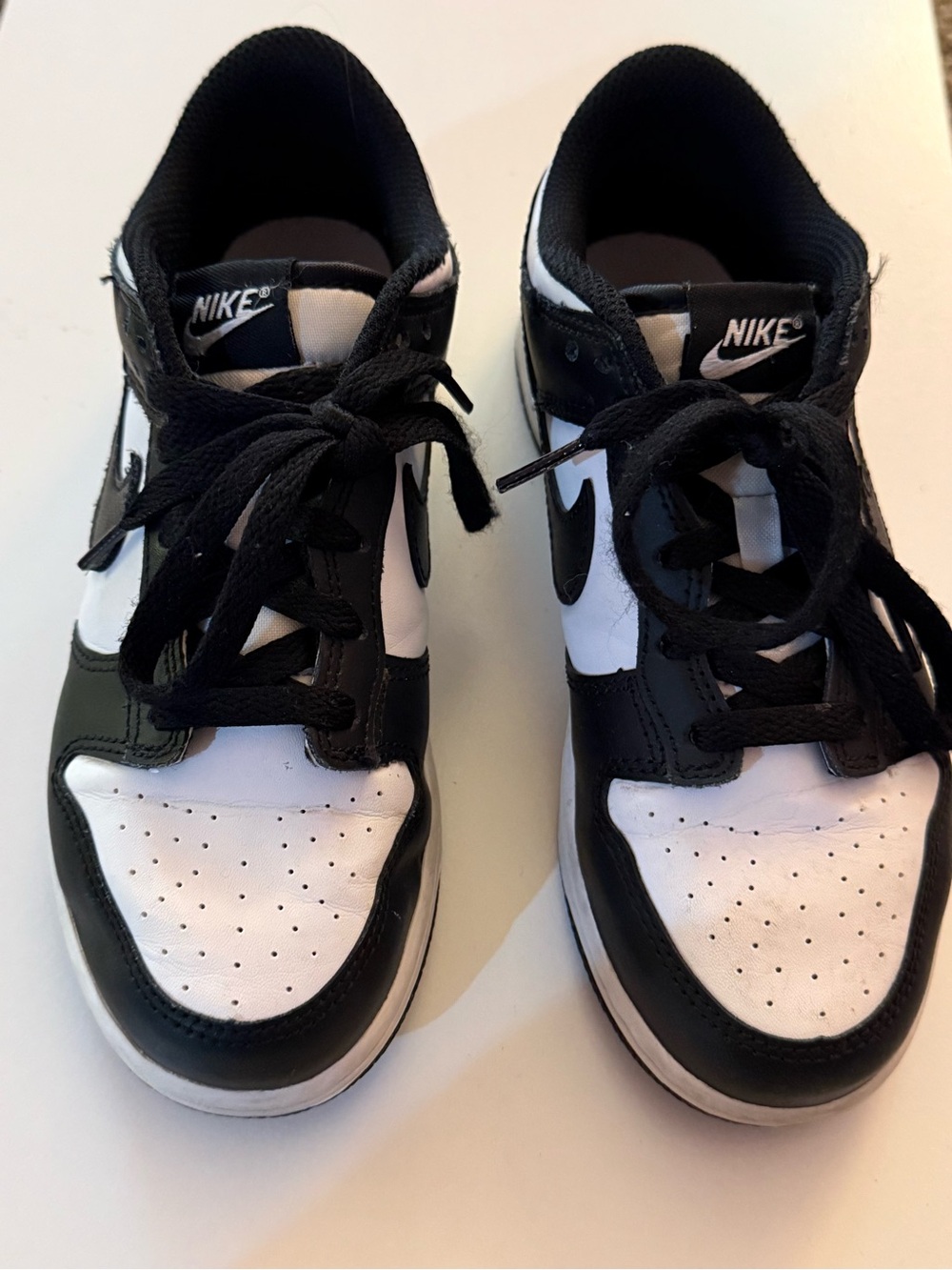 Nike Kids Black and White Low-Top Sneakers